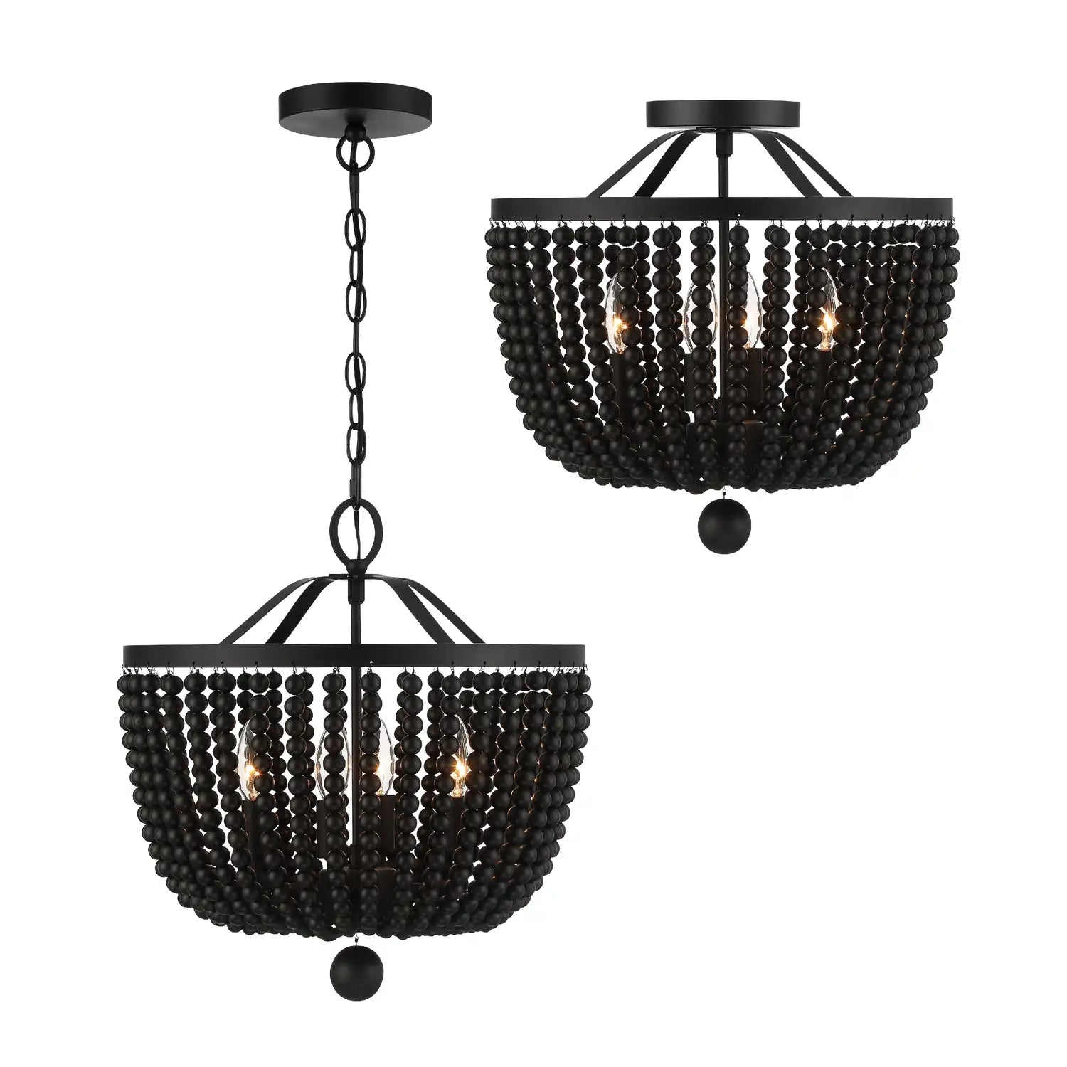 CRYSTORAMA, RYLEE SEMI FLUSH MOUNT, FLUSH MOUNT CEILING LIGHTS