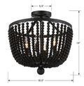 CRYSTORAMA, RYLEE SEMI FLUSH MOUNT, FLUSH MOUNT CEILING LIGHTS