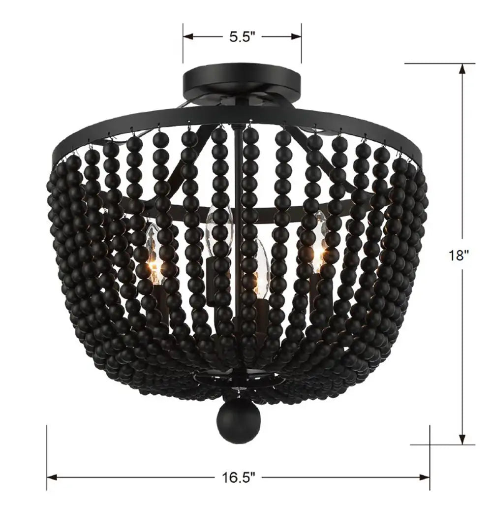 CRYSTORAMA, RYLEE SEMI FLUSH MOUNT, FLUSH MOUNT CEILING LIGHTS