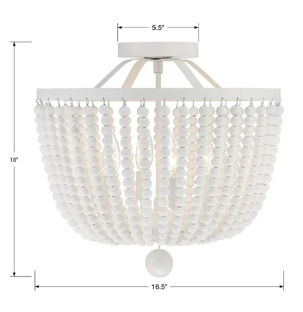 CRYSTORAMA, RYLEE SEMI FLUSH MOUNT, FLUSH MOUNT CEILING LIGHTS