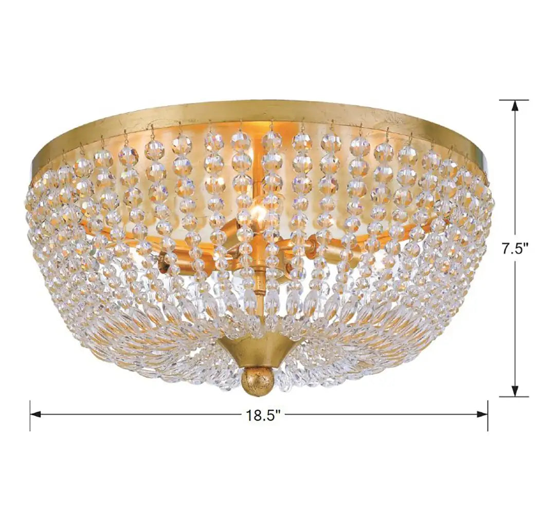 CRYSTORAMA, RYLEE FLUSH MOUNT, FLUSH MOUNT CEILING LIGHTS