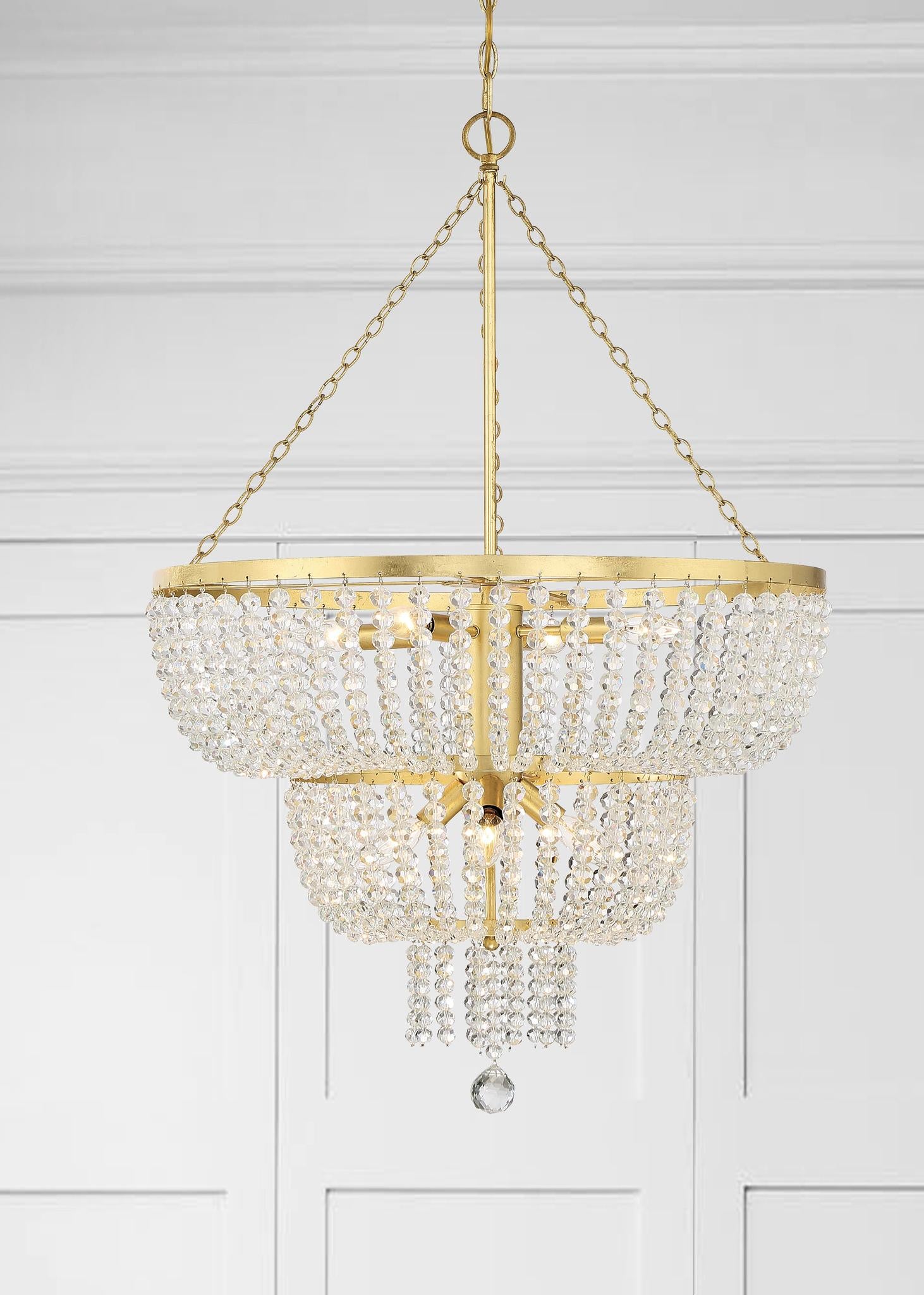 CRYSTORAMA, RYLEE CHANDELIER, CHANDELIER LIGHT