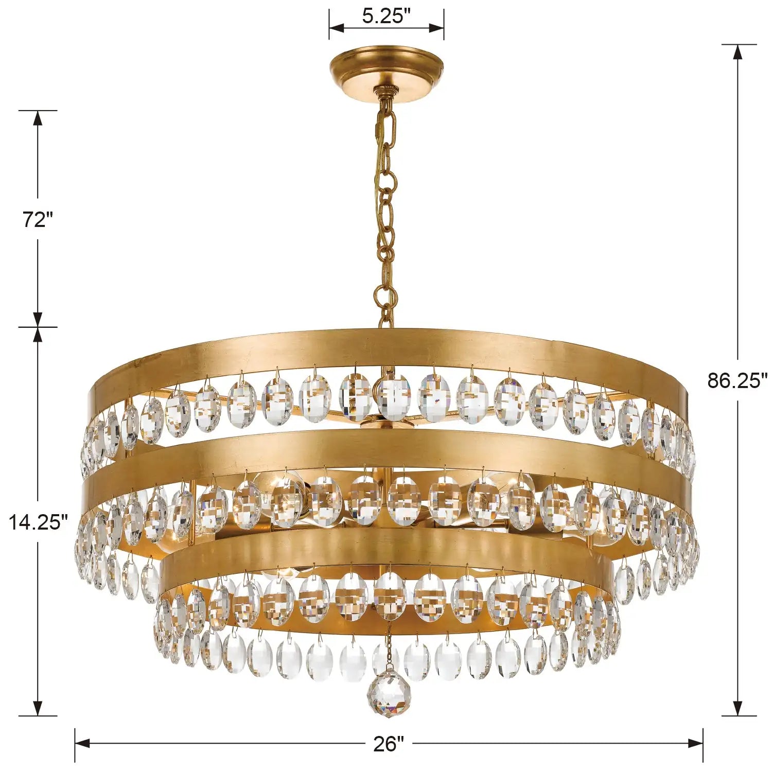 CRYSTORAMA, PERLA CHANDELIER, CHANDELIER LIGHT