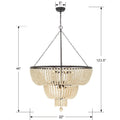 CRYSTORAMA, RYLEE FORGED CHANDELIER, CHANDELIER LIGHT