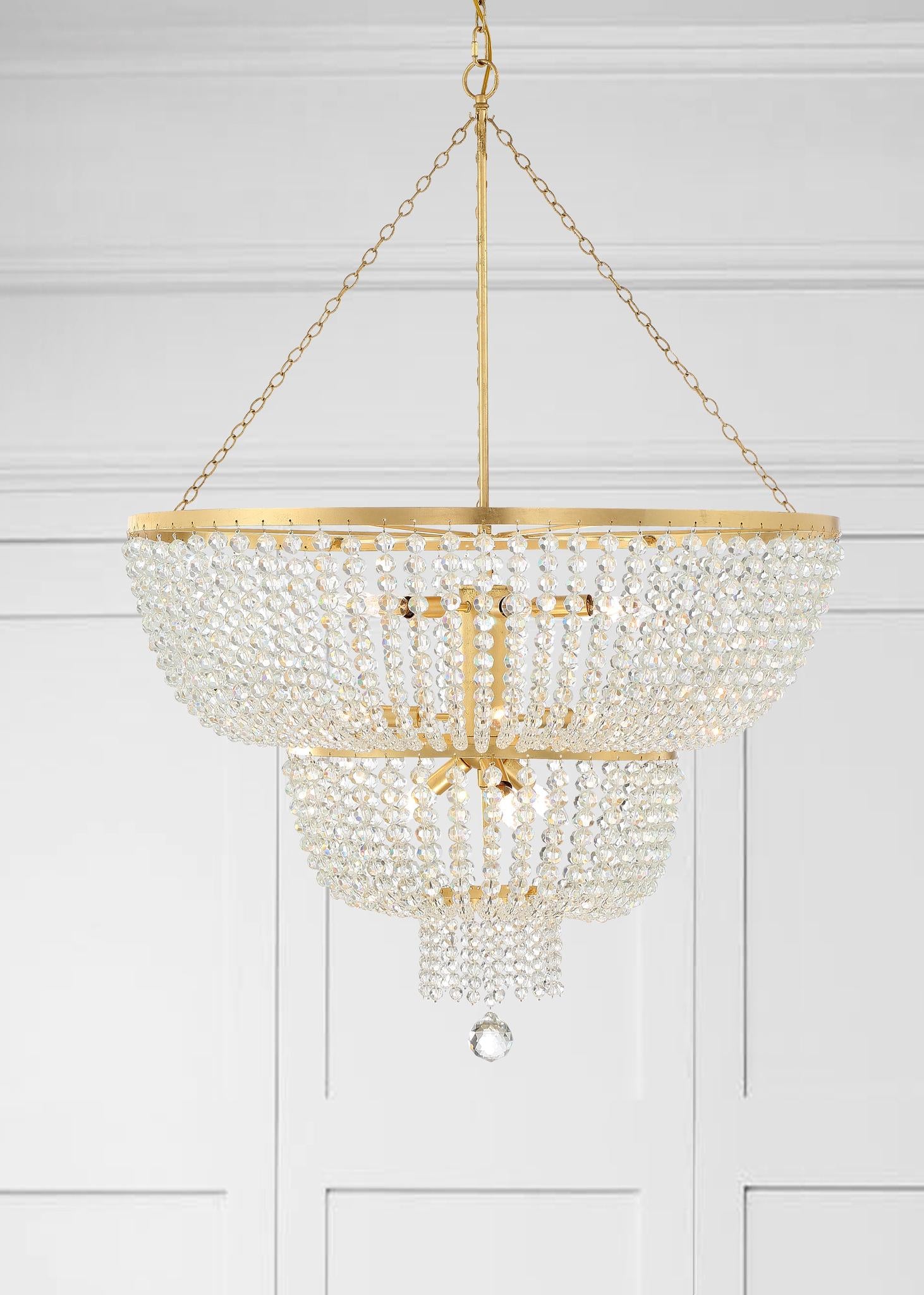 CRYSTORAMA, RYLEE CHANDELIER, CHANDELIER LIGHT