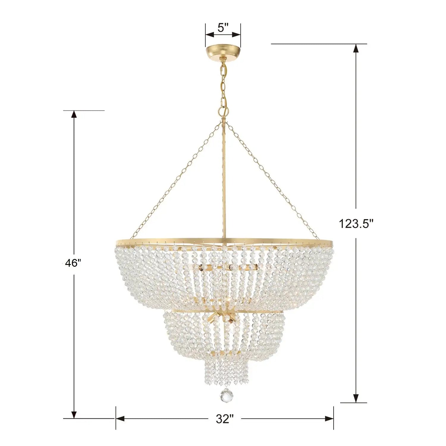 CRYSTORAMA, RYLEE CHANDELIER, CHANDELIER LIGHT
