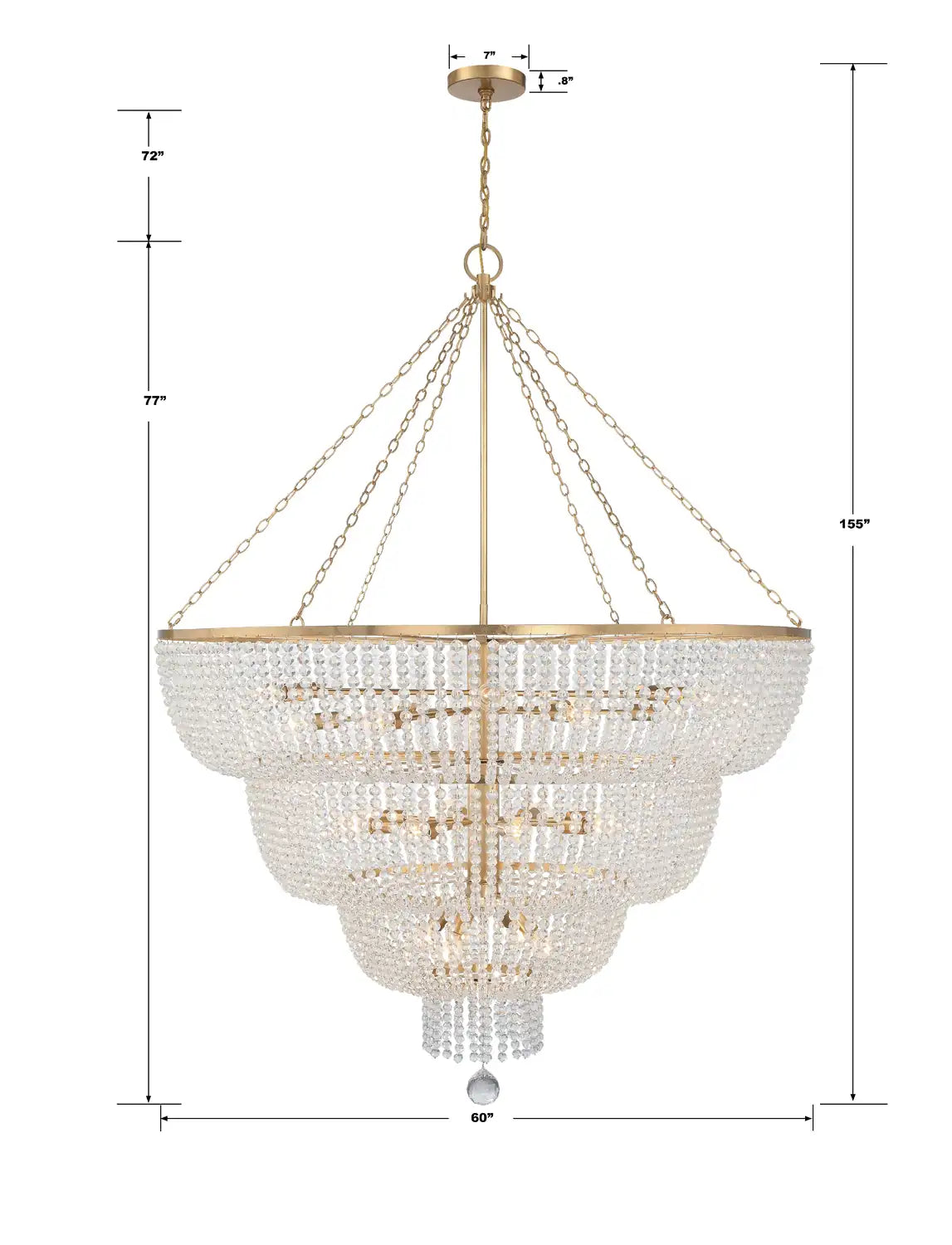 CRYSTORAMA, RYLEE CHANDELIER, CHANDELIER LIGHT