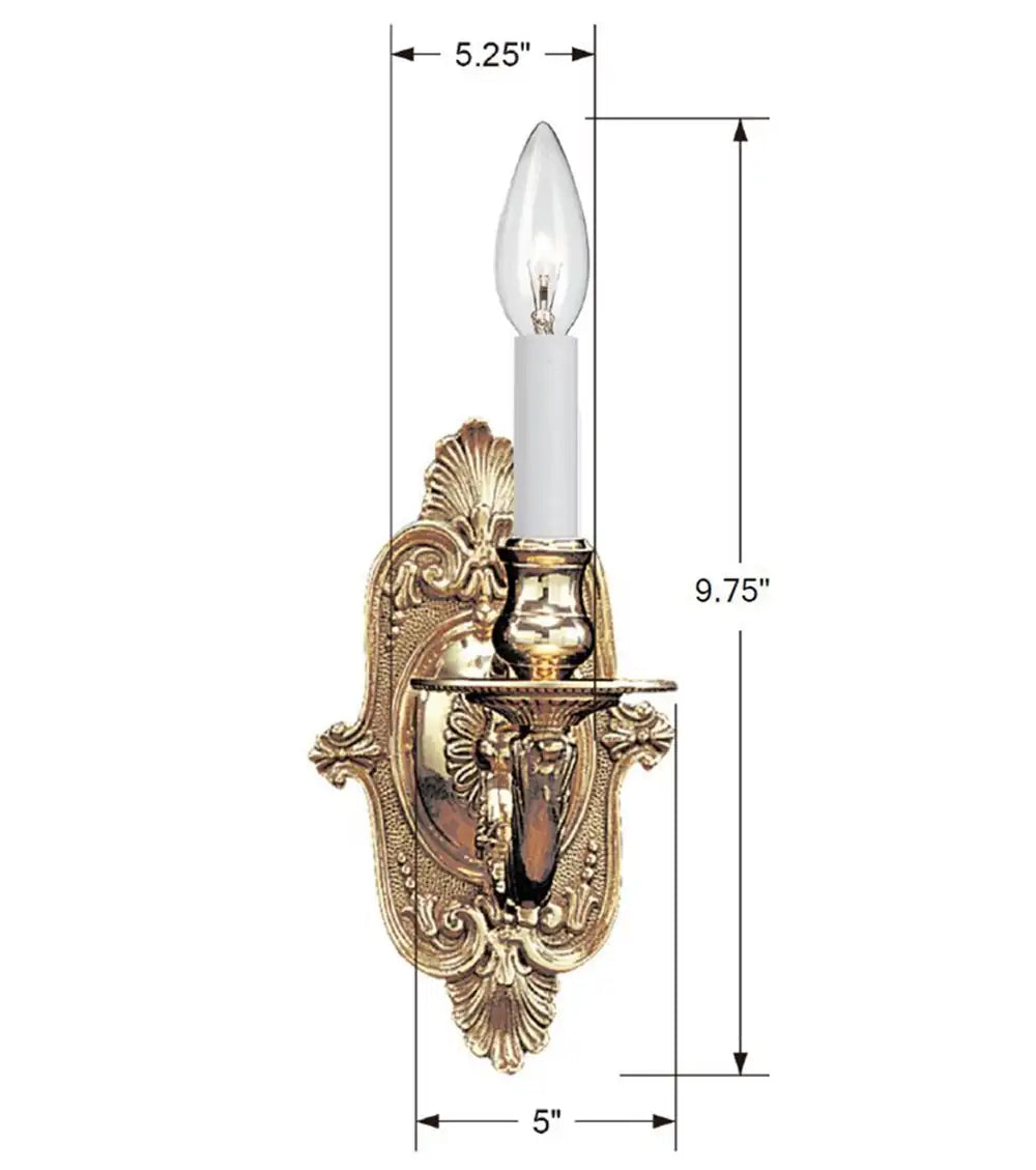 CRYSTORAMA, CRYSTORAMA CAST SCONCE, WALL SCONCES
