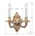 CRYSTORAMA, CRYSTORAMA CAST SCONCE, WALL SCONCES