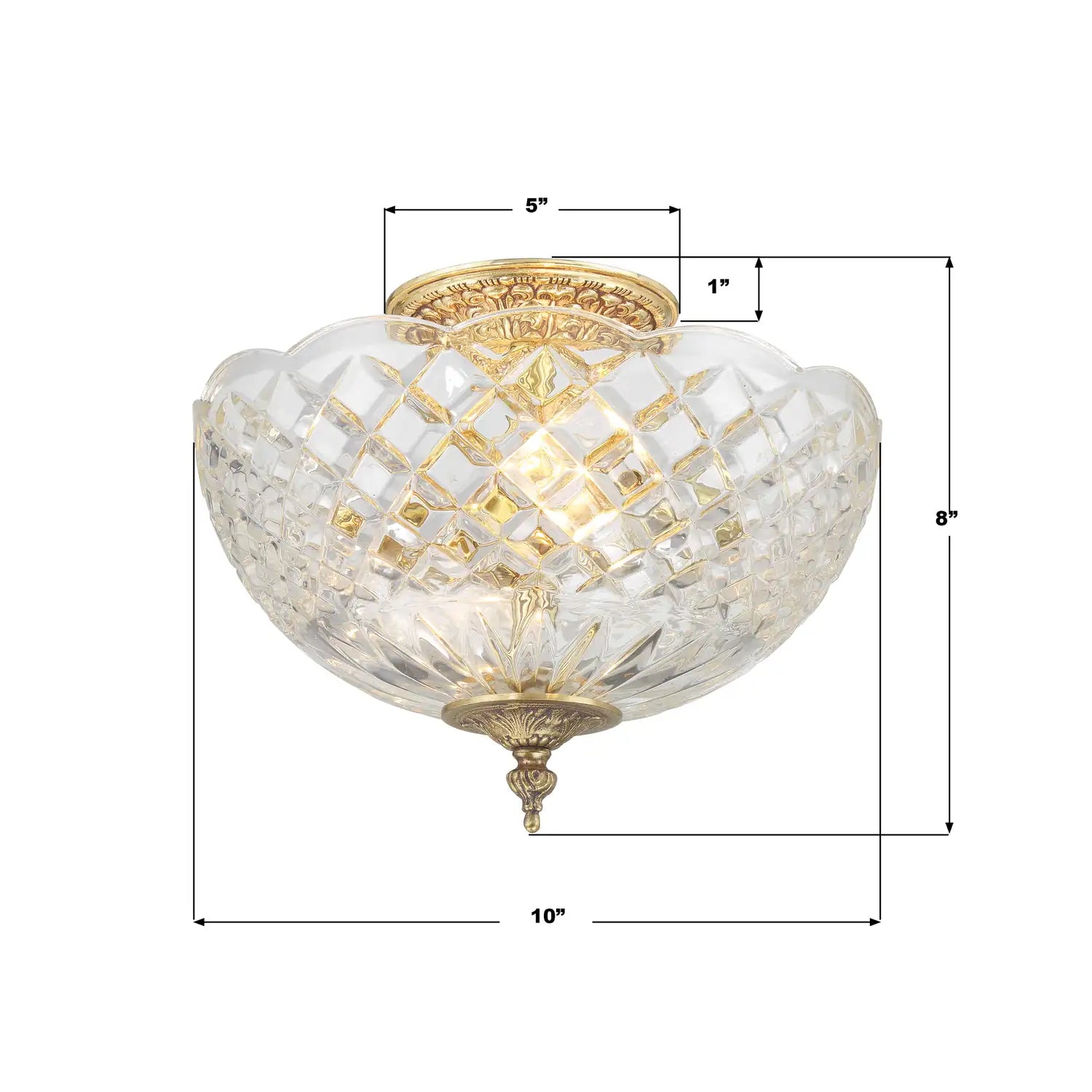 CRYSTORAMA, MILTON SEMI FLUSH MOUNT, FLUSH MOUNT CEILING LIGHTS