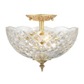 CRYSTORAMA, MILTON SEMI FLUSH MOUNT, FLUSH MOUNT CEILING LIGHTS