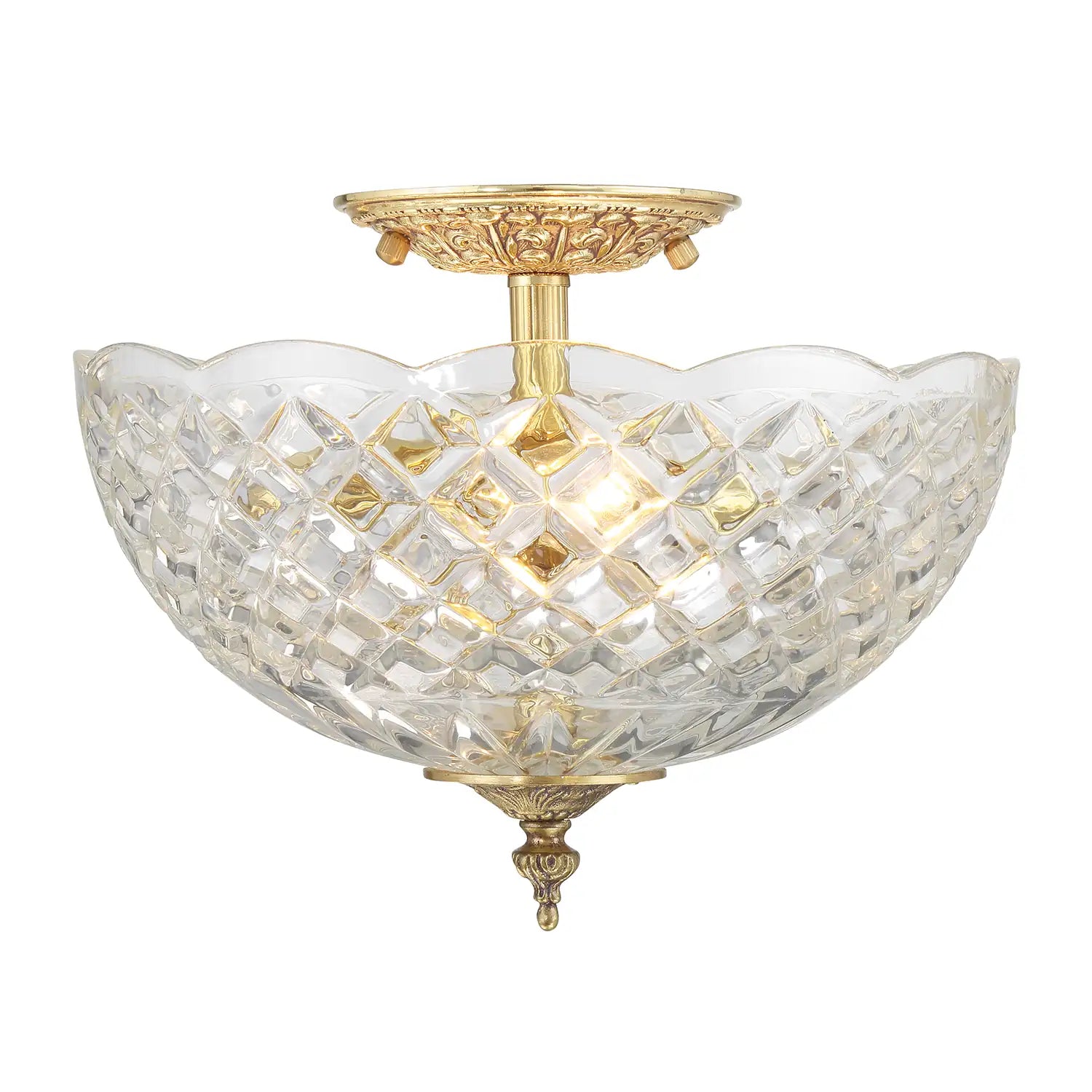 CRYSTORAMA, MILTON SEMI FLUSH MOUNT, FLUSH MOUNT CEILING LIGHTS