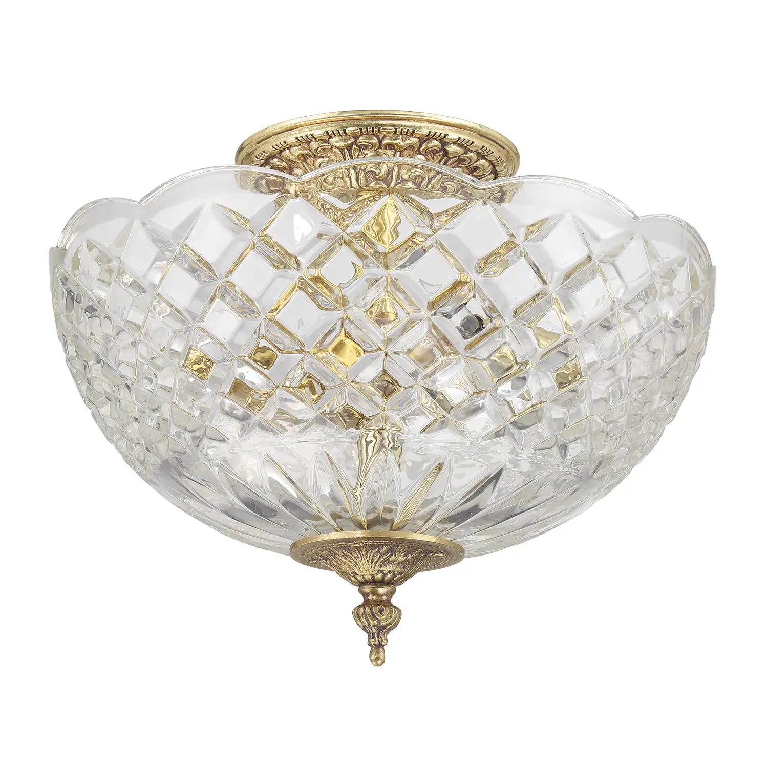 CRYSTORAMA, MILTON SEMI FLUSH MOUNT, FLUSH MOUNT CEILING LIGHTS