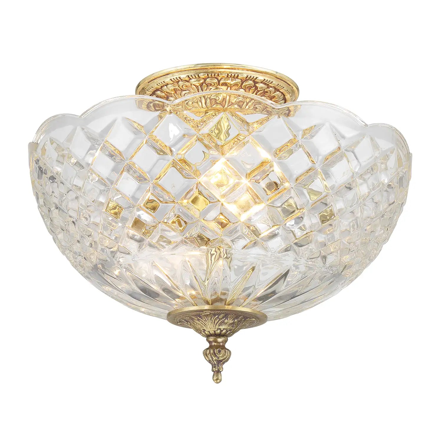CRYSTORAMA, MILTON SEMI FLUSH MOUNT, FLUSH MOUNT CEILING LIGHTS