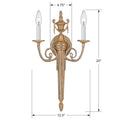 CRYSTORAMA, CRYSTORAMA CAST SCONCE, WALL SCONCES