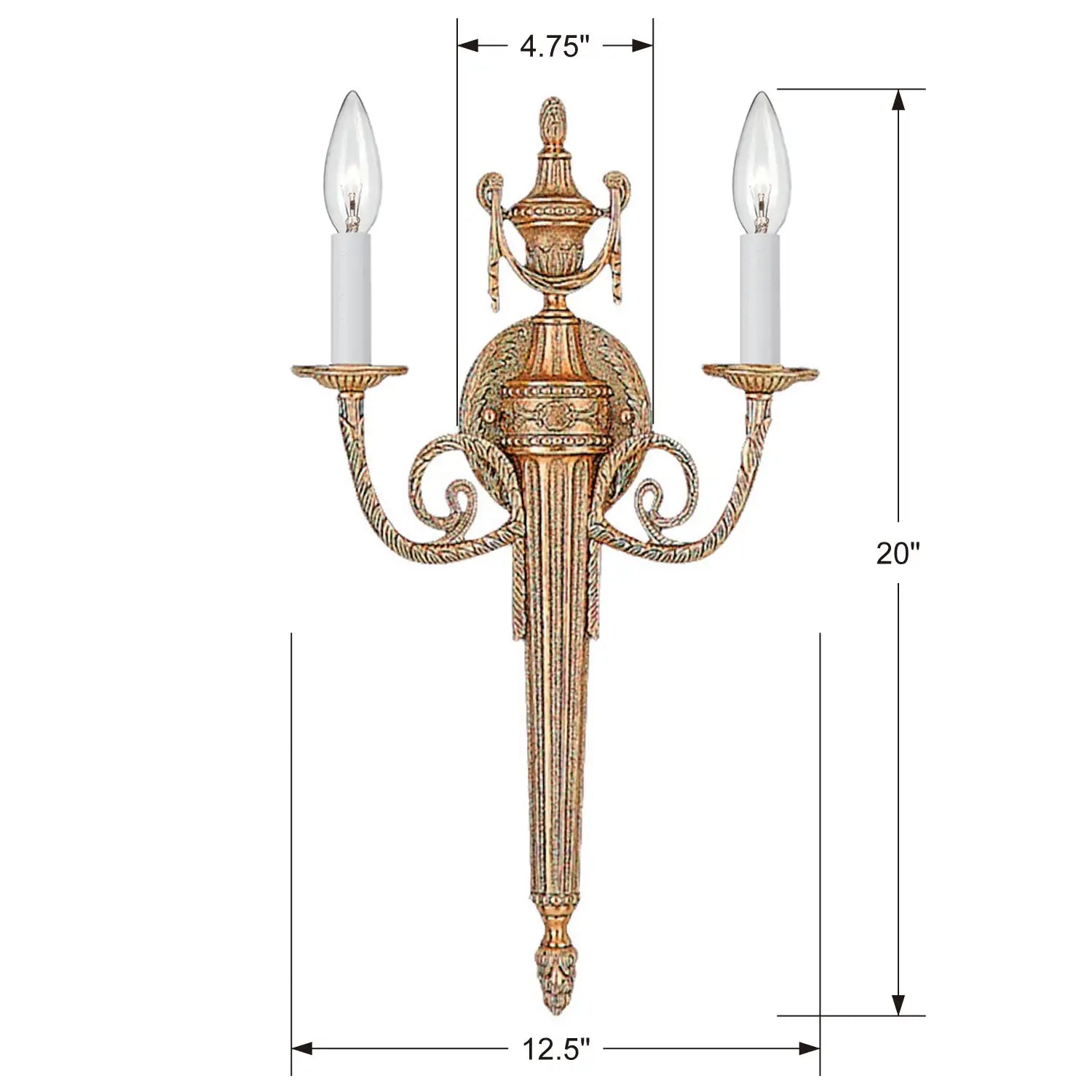 CRYSTORAMA, CRYSTORAMA CAST SCONCE, WALL SCONCES