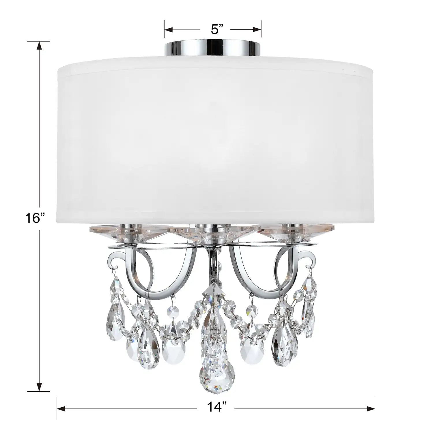 CRYSTORAMA, OTHELLO SEMI FLUSH MOUNT, FLUSH MOUNT CEILING LIGHTS