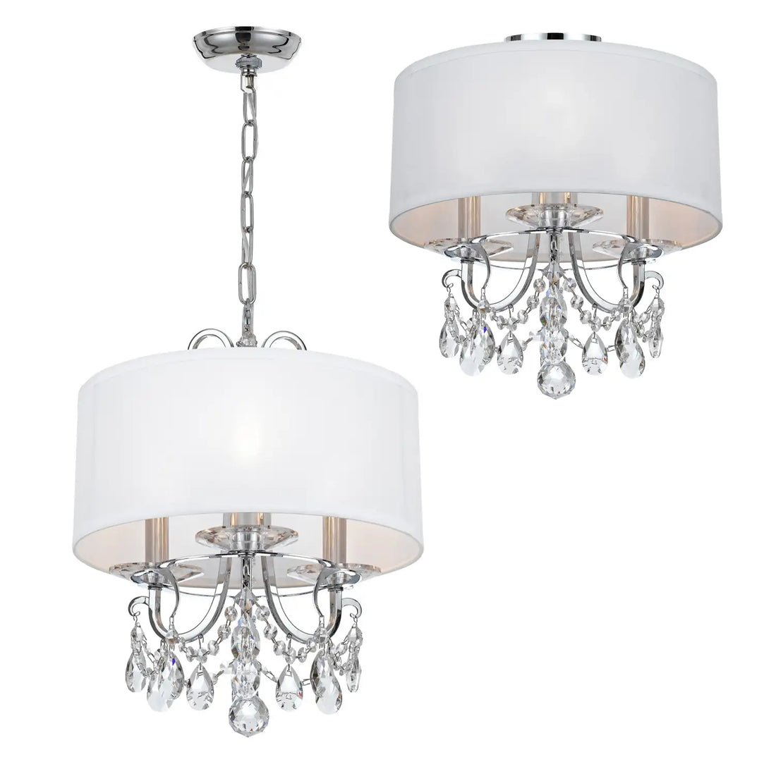 CRYSTORAMA, OTHELLO SEMI FLUSH MOUNT, FLUSH MOUNT CEILING LIGHTS