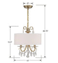 CRYSTORAMA, OTHELLO CHANDELIER, CHANDELIER LIGHT