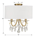 CRYSTORAMA, OTHELLO SEMI FLUSH MOUNT, FLUSH MOUNT CEILING LIGHTS