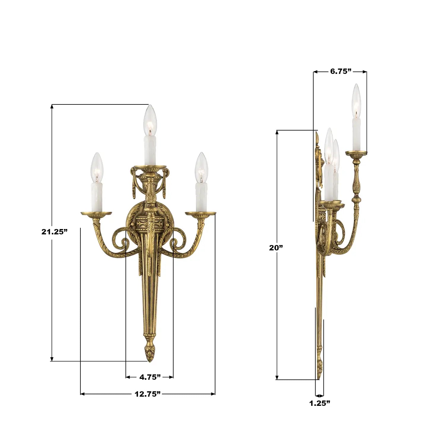 CRYSTORAMA, LOXLEY SCONCE, WALL SCONCES