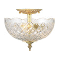 CRYSTORAMA, MILTON SEMI FLUSH MOUNT, FLUSH MOUNT CEILING LIGHTS