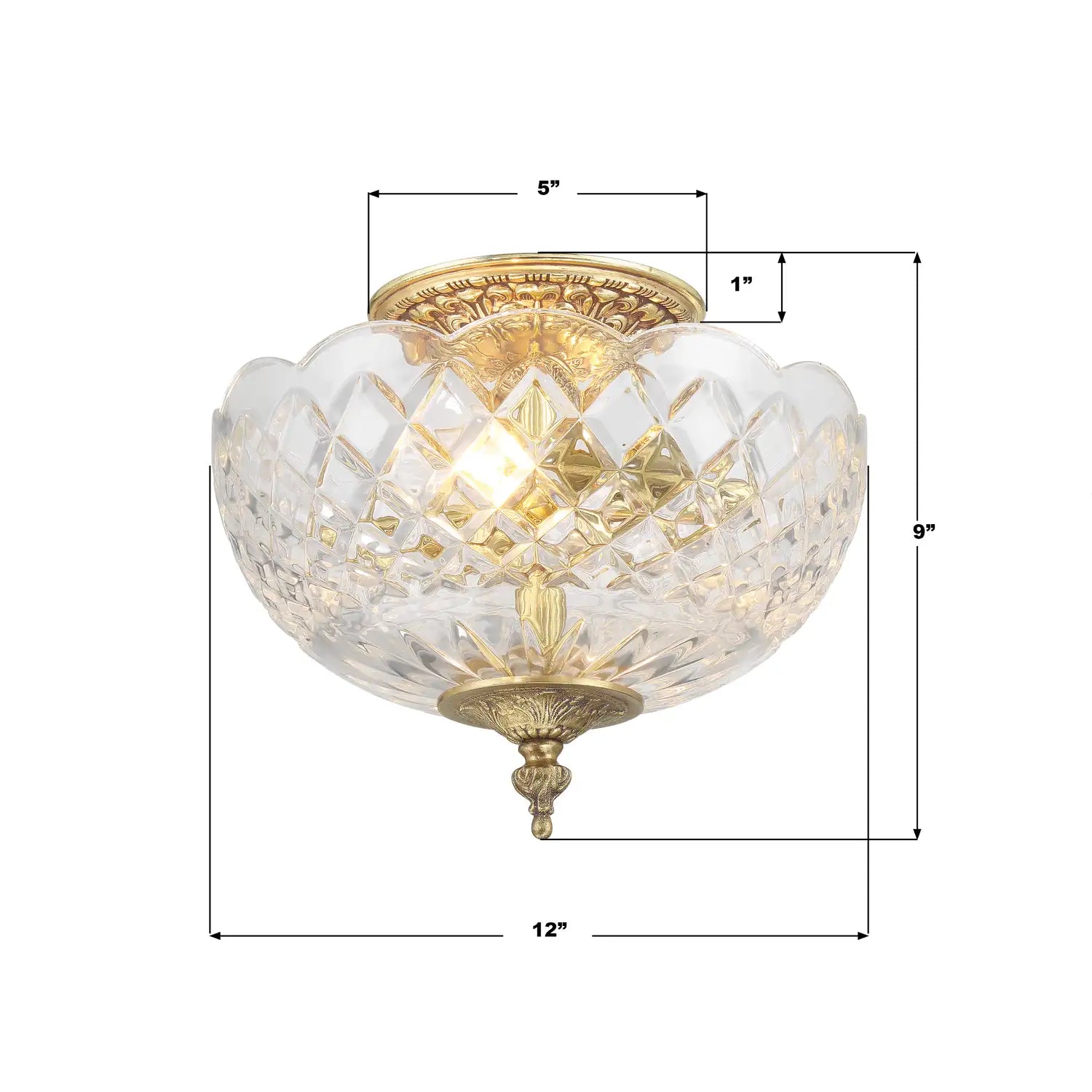 CRYSTORAMA, MILTON SEMI FLUSH MOUNT, FLUSH MOUNT CEILING LIGHTS