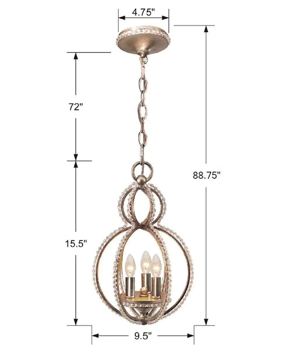 CRYSTORAMA, GARLAND CRYSTAL BEAD PENDANT, PENDANT LIGHT