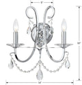 CRYSTORAMA, OTHELLO SCONCE, WALL SCONCES