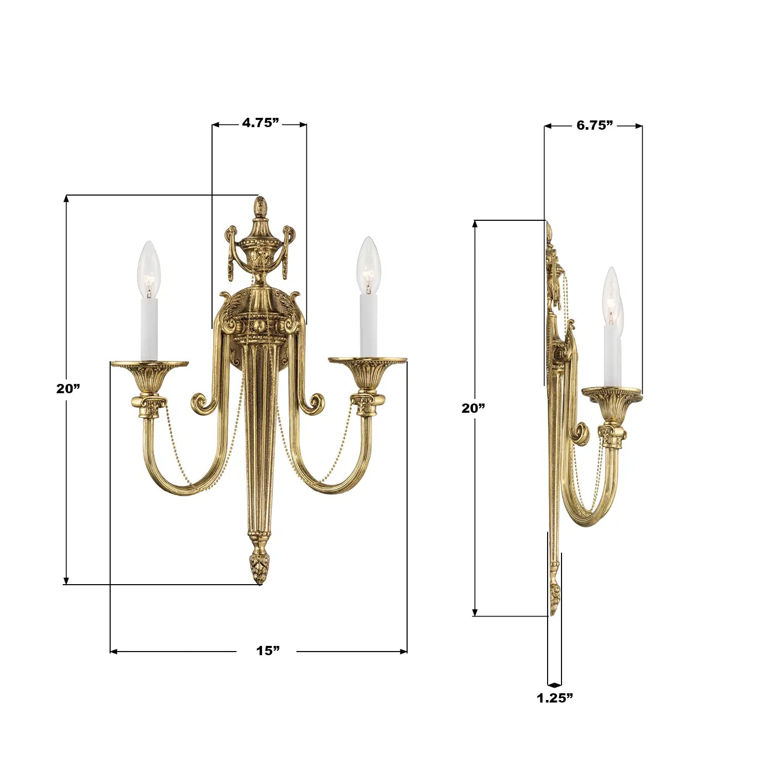 CRYSTORAMA, LANGLEY SCONCE, WALL SCONCES