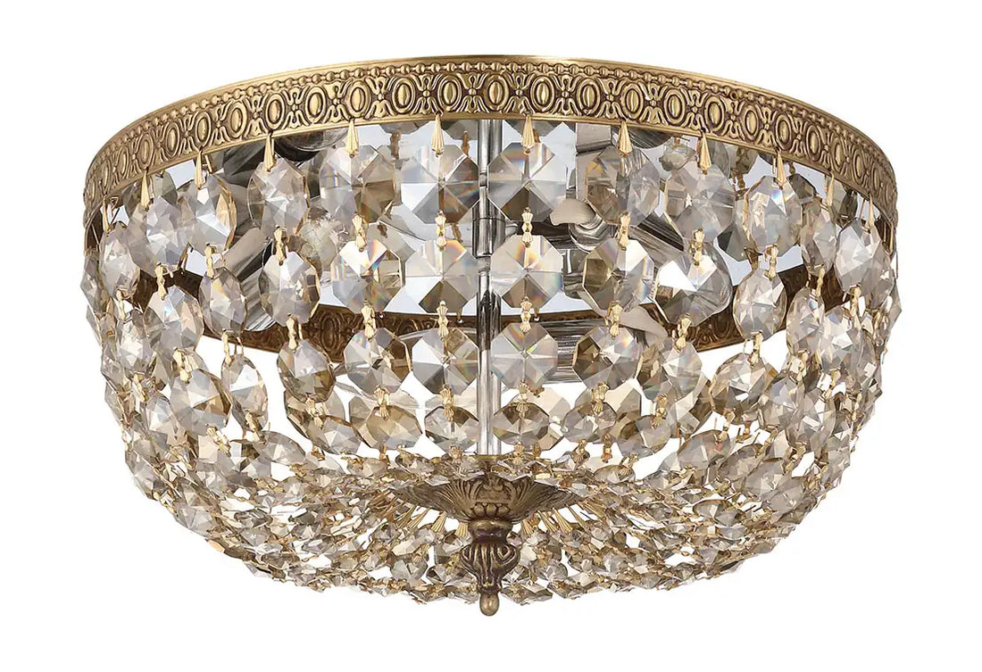 CRYSTORAMA, CRYSTORAMA HAND CUT FLUSH MOUNT, FLUSH MOUNT CEILING LIGHTS