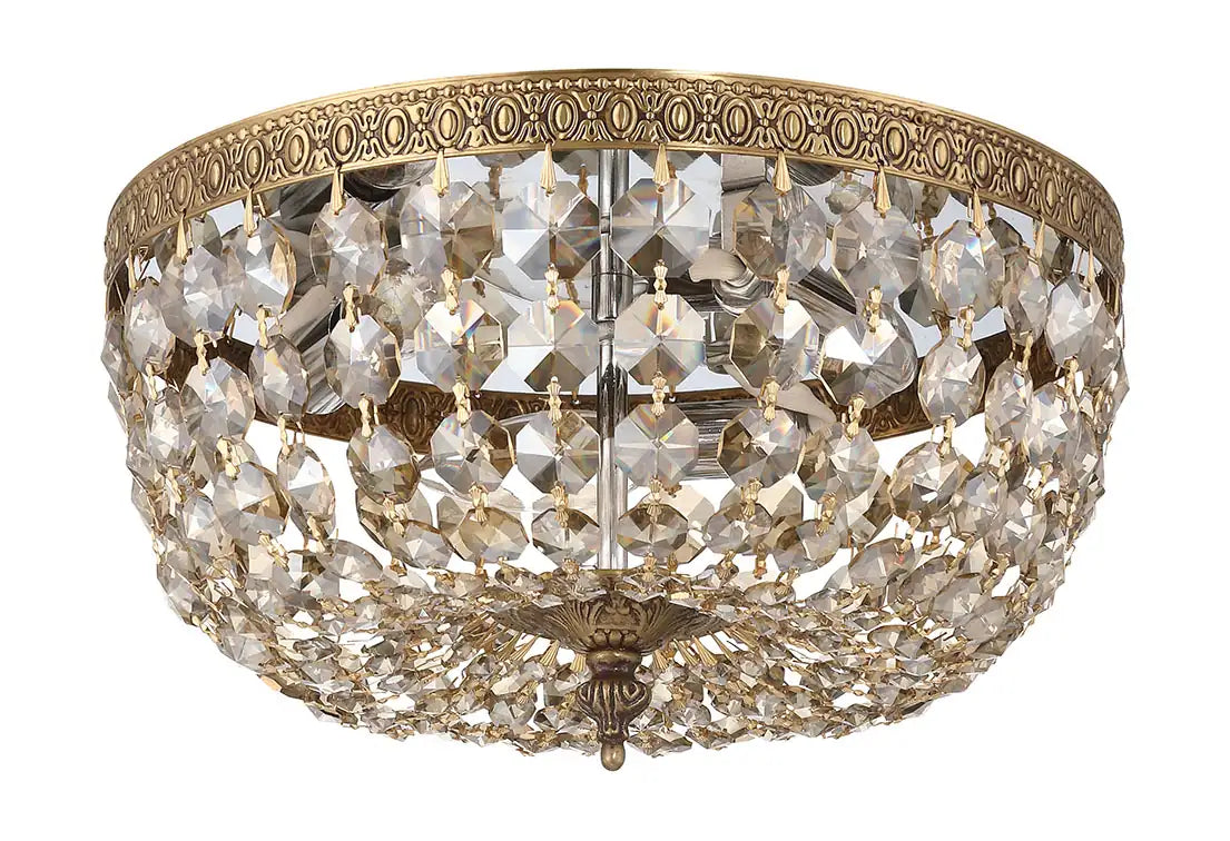 CRYSTORAMA, CRYSTORAMA HAND CUT FLUSH MOUNT, FLUSH MOUNT CEILING LIGHTS