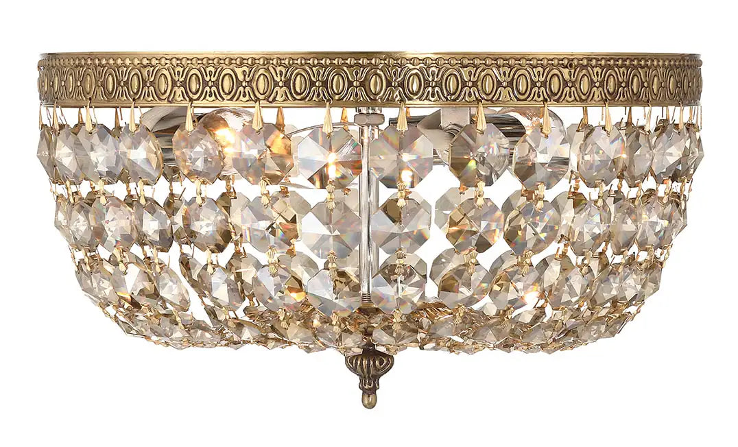 CRYSTORAMA, CRYSTORAMA HAND CUT FLUSH MOUNT, FLUSH MOUNT CEILING LIGHTS