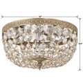 CRYSTORAMA, CRYSTORAMA HAND CUT FLUSH MOUNT, FLUSH MOUNT CEILING LIGHTS