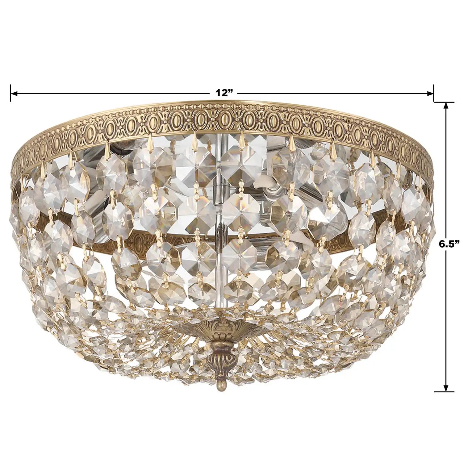 CRYSTORAMA, CRYSTORAMA HAND CUT FLUSH MOUNT, FLUSH MOUNT CEILING LIGHTS