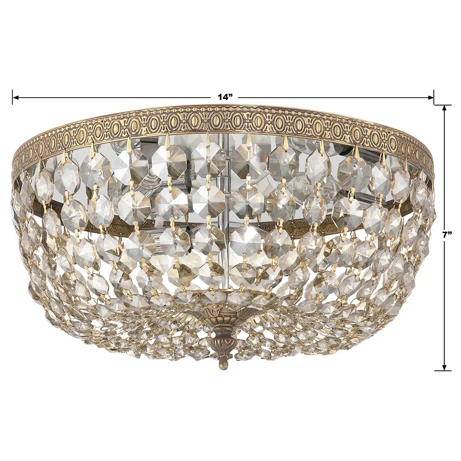 CRYSTORAMA, WALTHAM FLUSH MOUNT, FLUSH MOUNT CEILING LIGHTS