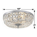CRYSTORAMA, CRYSTORAMA CLEAR HAND CUT FLUSH MOUNT, FLUSH MOUNT CEILING LIGHTS