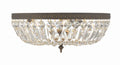 CRYSTORAMA, CRYSTORAMA CLEAR HAND CUT FLUSH MOUNT, FLUSH MOUNT CEILING LIGHTS