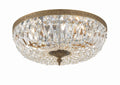 CRYSTORAMA, CRYSTORAMA CLEAR HAND CUT FLUSH MOUNT, FLUSH MOUNT CEILING LIGHTS