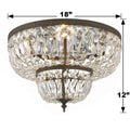 CRYSTORAMA, WALTHAM FLUSH MOUNT, FLUSH MOUNT CEILING LIGHTS