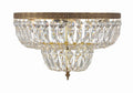 CRYSTORAMA, CRYSTORAMA CLEAR HAND CUT FLUSH MOUNT, FLUSH MOUNT CEILING LIGHTS
