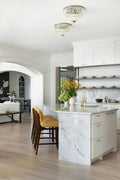 CRYSTORAMA, CRYSTORAMA CLEAR HAND CUT FLUSH MOUNT, FLUSH MOUNT CEILING LIGHTS