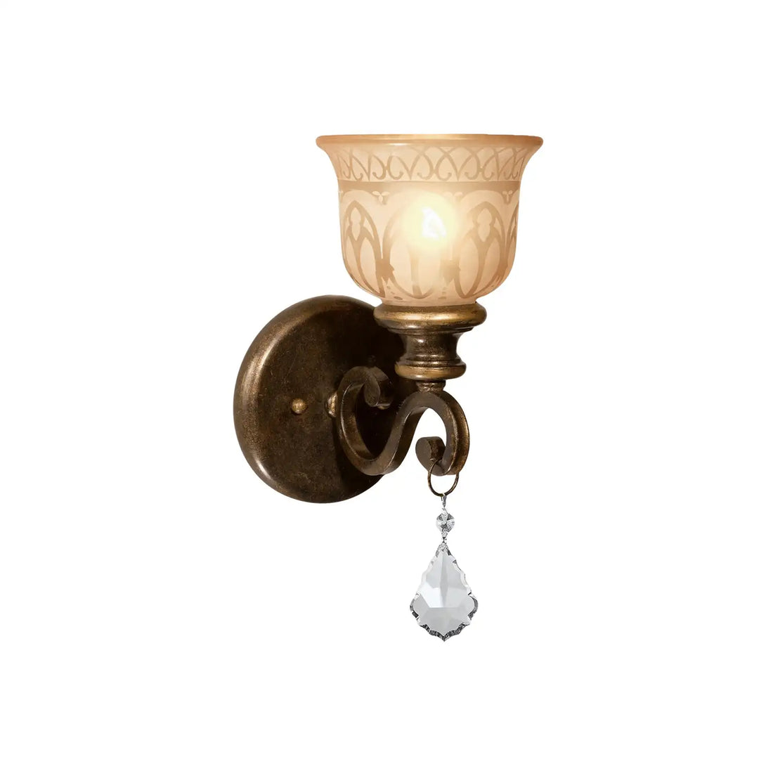 CRYSTORAMA, NORWALK UMBER SCONCE, WALL SCONCES