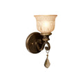 CRYSTORAMA, NORWALK UMBER SCONCE, WALL SCONCES