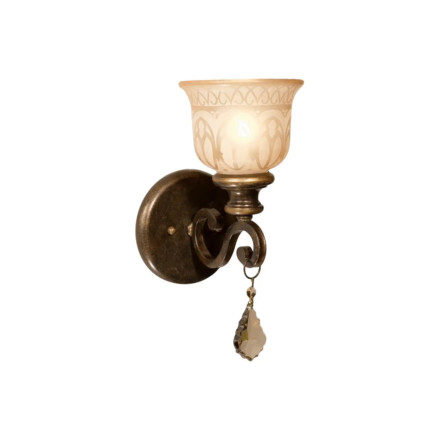 CRYSTORAMA, NORWALK UMBER SCONCE, WALL SCONCES