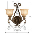 CRYSTORAMA, NORWALK UMBER SCONCE, WALL SCONCES