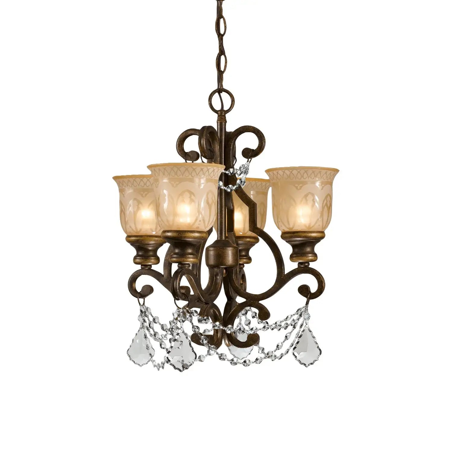 CRYSTORAMA, NORWALK UMBER CHANDELIER, CHANDELIER LIGHT