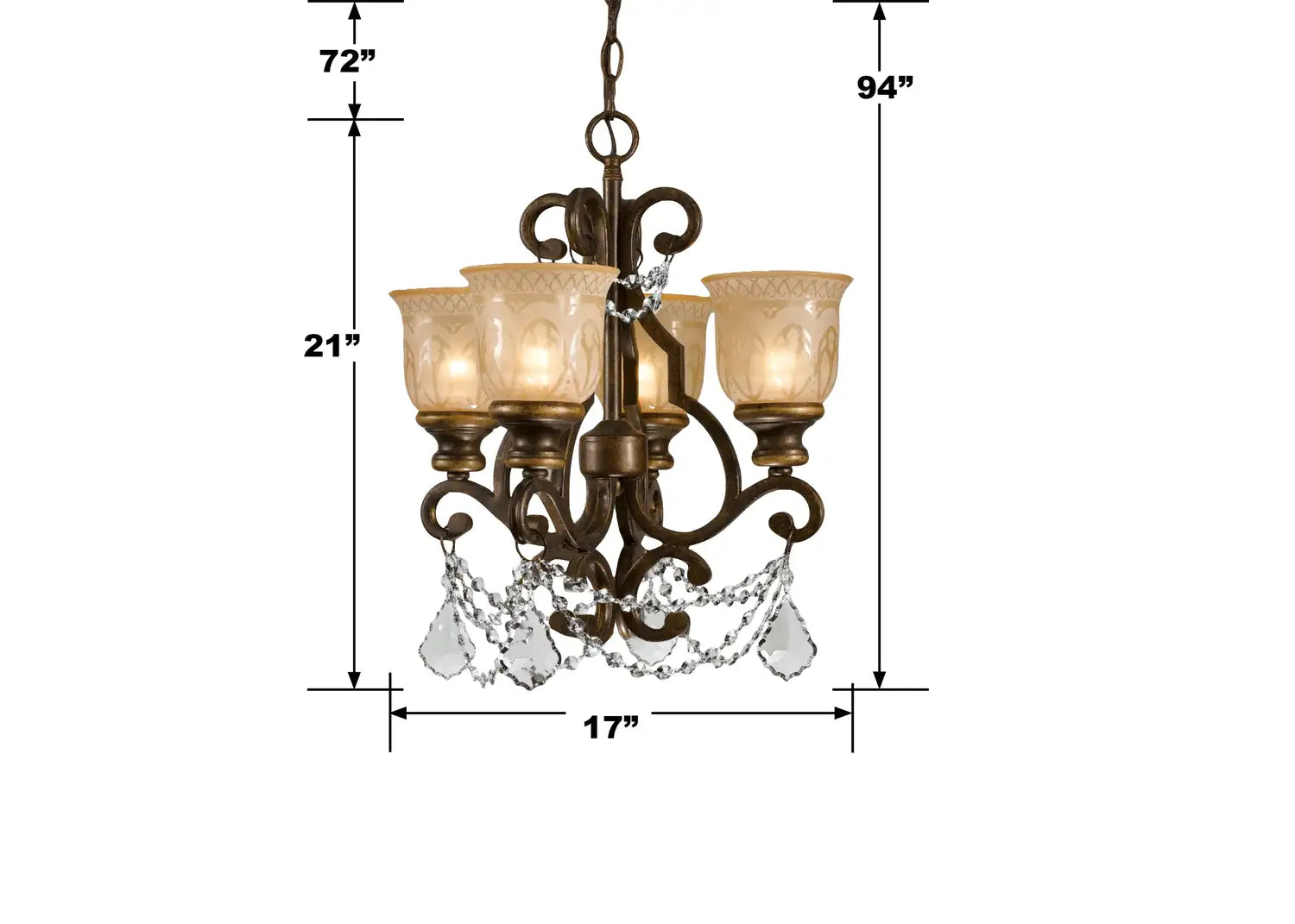 CRYSTORAMA, NORWALK UMBER CHANDELIER, CHANDELIER LIGHT