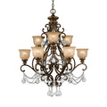 CRYSTORAMA, NORWALK UMBER CHANDELIER, CHANDELIER LIGHT