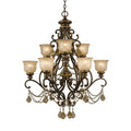 CRYSTORAMA, NORWALK UMBER CHANDELIER, CHANDELIER LIGHT